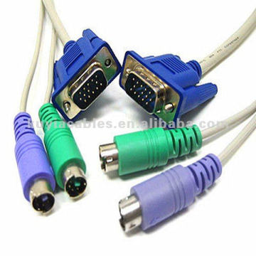 SVGA VGA USB KVM Switch Cable Lead Male to Male